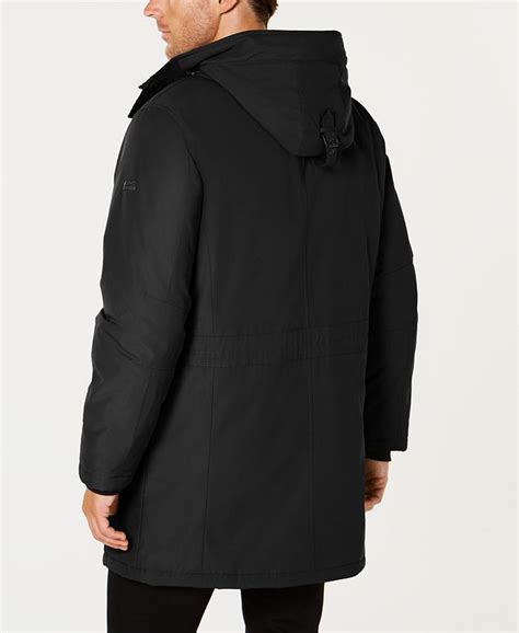 michael kors mens modern-fit hooded all weather anorak raincoat|MICHAEL Michael Kors Water Resistant Hooded Anorak.